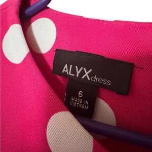 Alyx Fuchsia and White Polka Dot Dress